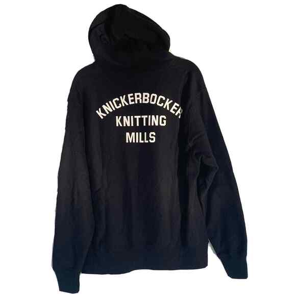 Champion Hoodie Men's Large Black Reverse Weave Knickerbocker Hoodie 72/100 - Picture 6 of 12